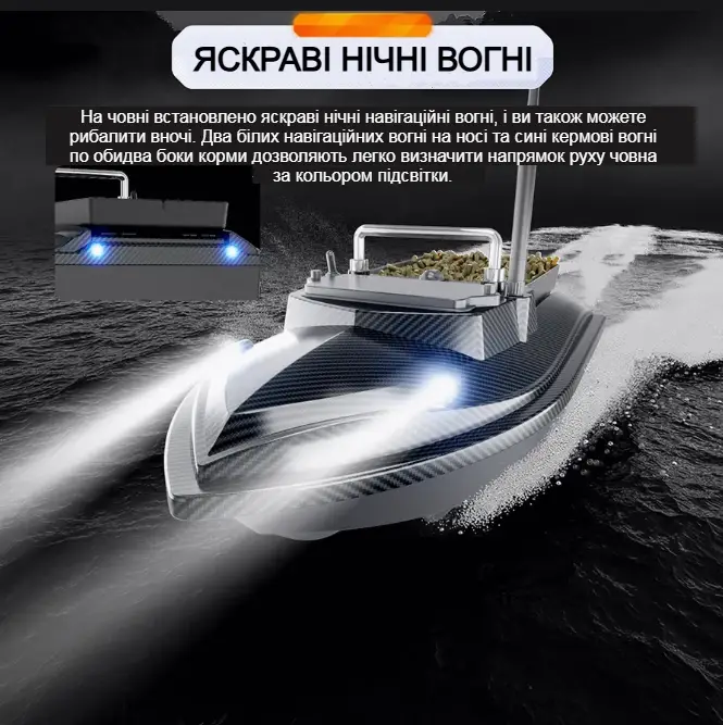 Набір Flytec V060 Carbon: карповий кораблик з GPS, акумулятор