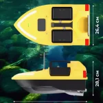 Кораблик Flytec V020 Жовтий з GPS для карпової риболовлі Акумулятор на 12000 мА·год - фото 5