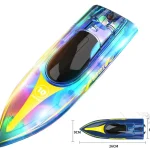 Кораблик Flytec V555  Радіокерований човен BLue з LED-підсвіткою - фото 9