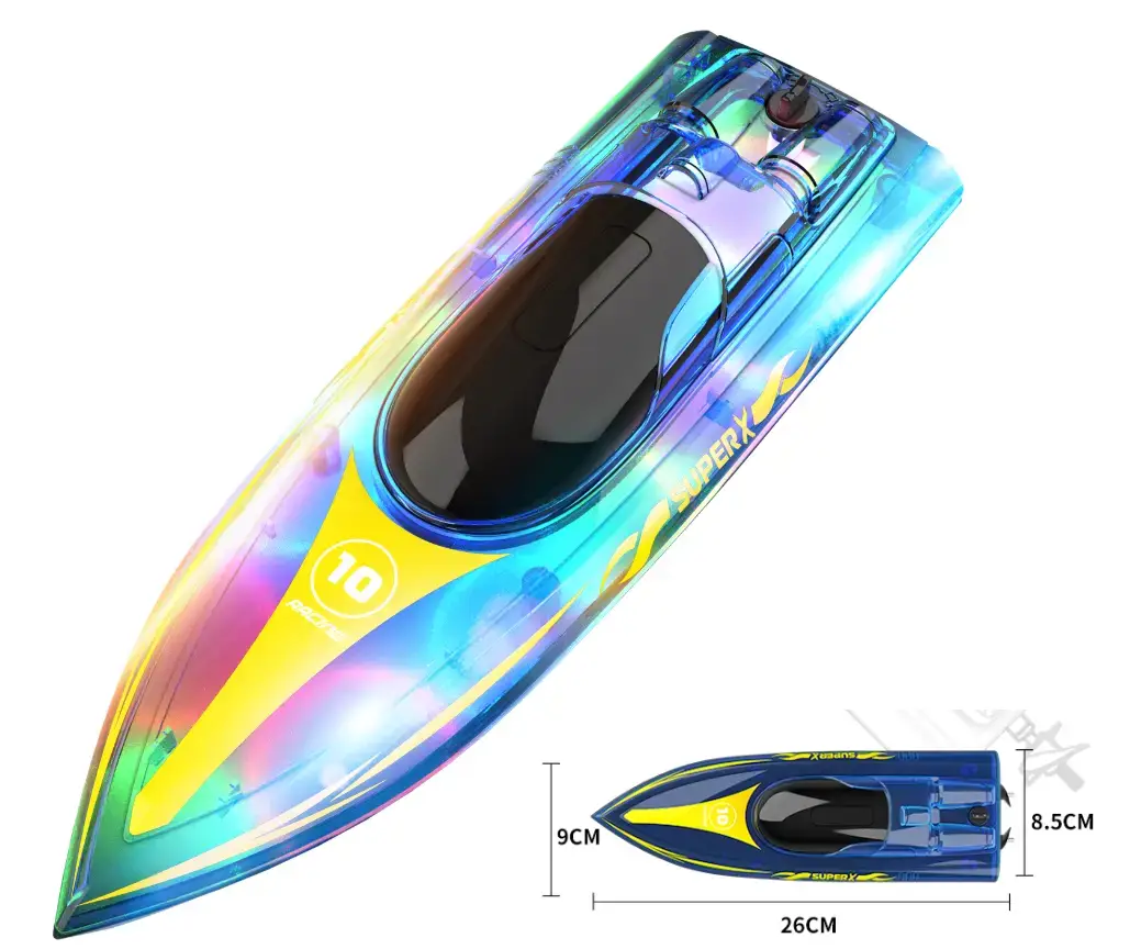 Кораблик Flytec V555 Радіокерований човен BLue з LED-підсвіткою - фото 9 Кораблик Flytec V555 Радіокерований човен BLue з LED-підсвіткою - фото 9