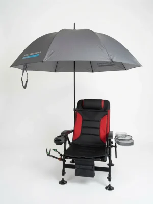 Набір для фідерної риболовлі Black Red Pro крісло з обвісом та парасолею Flagman Umbrella 2.2 м
