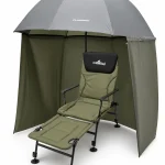 Remora Comfort BH005 крісло-шезлонг з підставкою для ніг та парасолею Flagman UT25SPAG 2.5 м