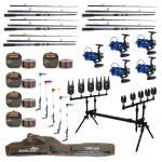 Карповий набір Вудлище Weida Junior CARP 3,6 м + котушки + Род Под на 5 Вудлищ + Свінгери + Сигналізатори