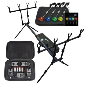 Комплект Vantage Carp RP 119 РОД ПОД Сигналізатори 4+1шт + Свінгера Feima 4шт + чохол