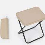 Складаний міні стілець Travel Mini Stool 450 г для риболовлі, дачі та кемпінгу Бежевий