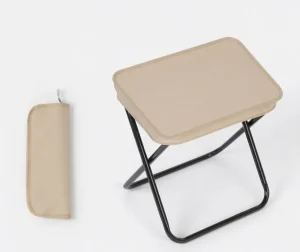 Складаний міні стілець Travel Mini Stool 450 г для риболовлі, дачі та кемпінгу Бежевий