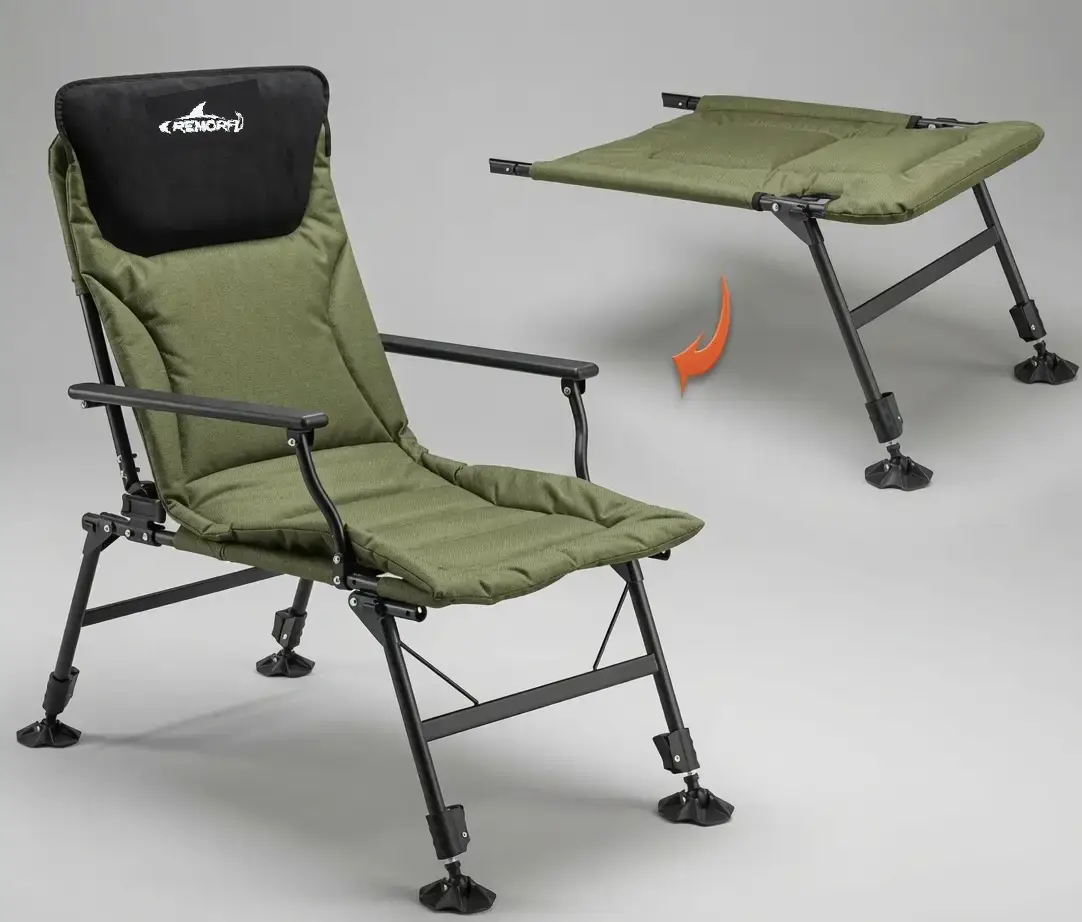 Коропове крісло Remora Comfort BH005 2в1 для риболовлі і кемпінгу з підставкою для ніг - фото 2 Коропове крісло Remora Comfort BH005 2в1 для риболовлі і кемпінгу з підставкою для ніг - фото 2