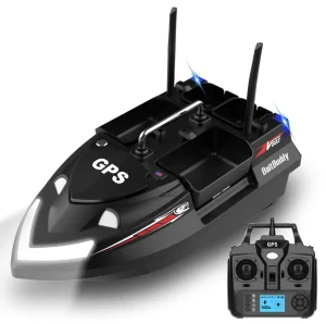 Карповий кораблик для риболовлі Flytec V802 PRO GPS Чорний Акумулятор на 12000 мА·год