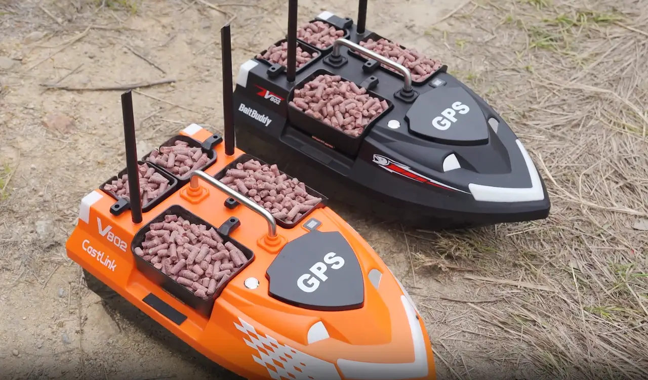 Карповий кораблик для риболовлі Flytec V802 PRO GPS Оранж Акумулятор на 12000 мА·год + сумка - фото 2 Карповий кораблик для риболовлі Flytec V802 PRO GPS Оранж Акумулятор на 12000 мА·год + сумка - фото 2