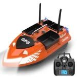 Карповий кораблик для риболовлі Flytec V802 PRO GPS Оранж Акумулятор на 12000 мА·год