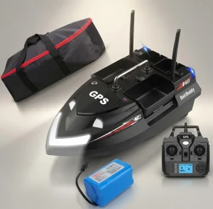 Карповий кораблик для риболовлі Flytec V802 PRO GPS Чорний Акумулятор на 12000 мА·год + сумка